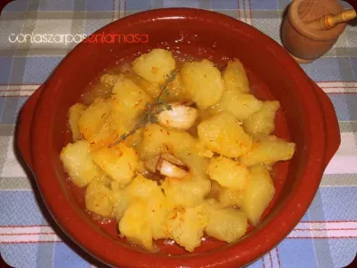 Octubre = patatas amarillas con azafrán