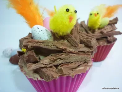¡Cupcakes Mini-Monas de Pascua y ya se acabaron las vacaciones!