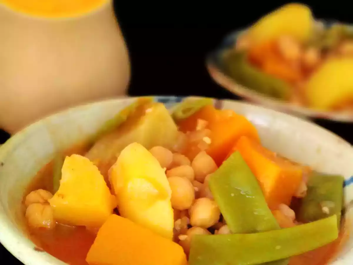 Olla gitana {Potaje tradicional murciano de legumbres y verduras} - foto 2