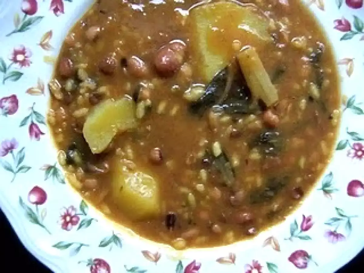 Olleta de legumbres y arroz
