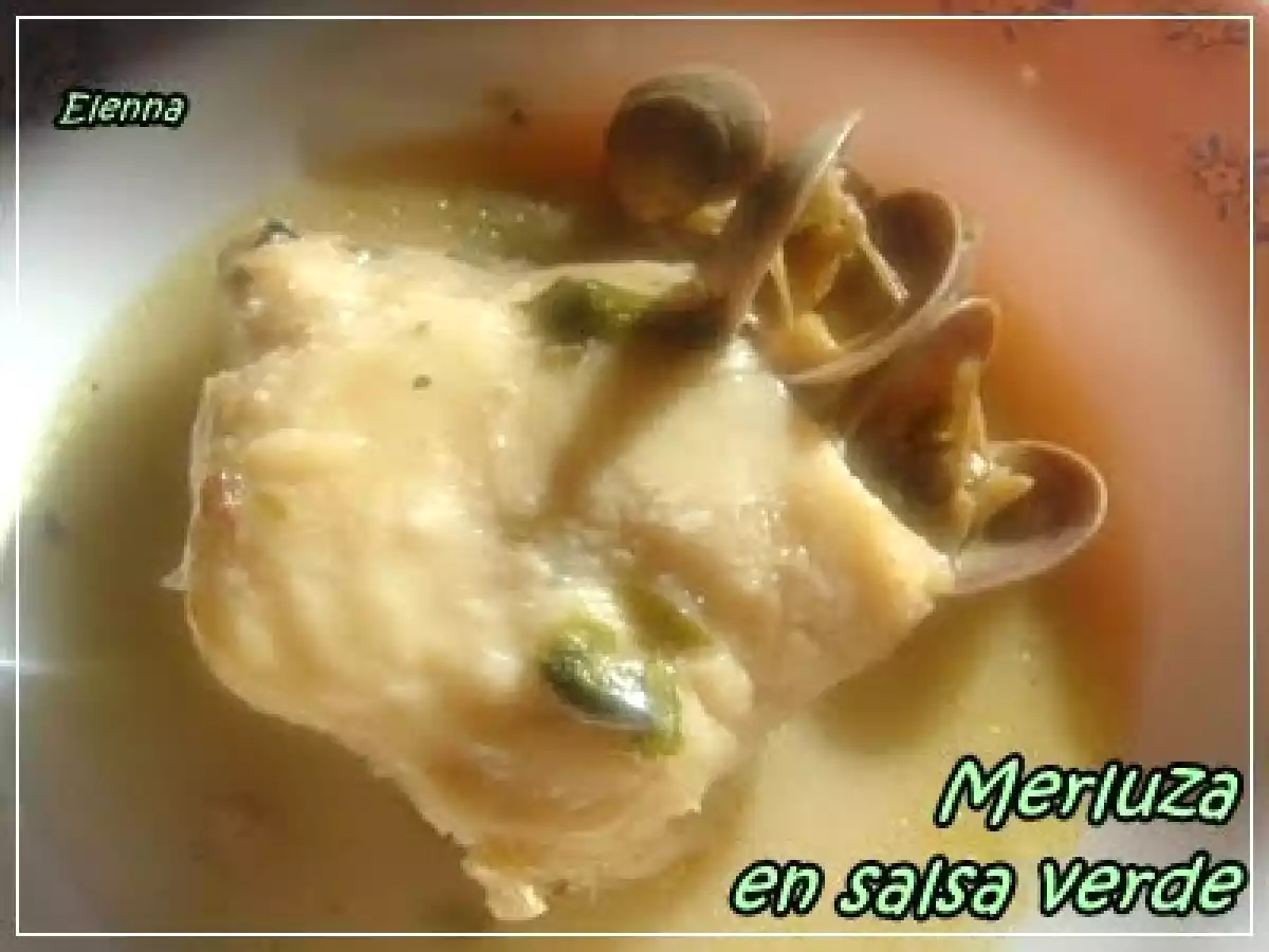 Orejas de merluza en salsa verde