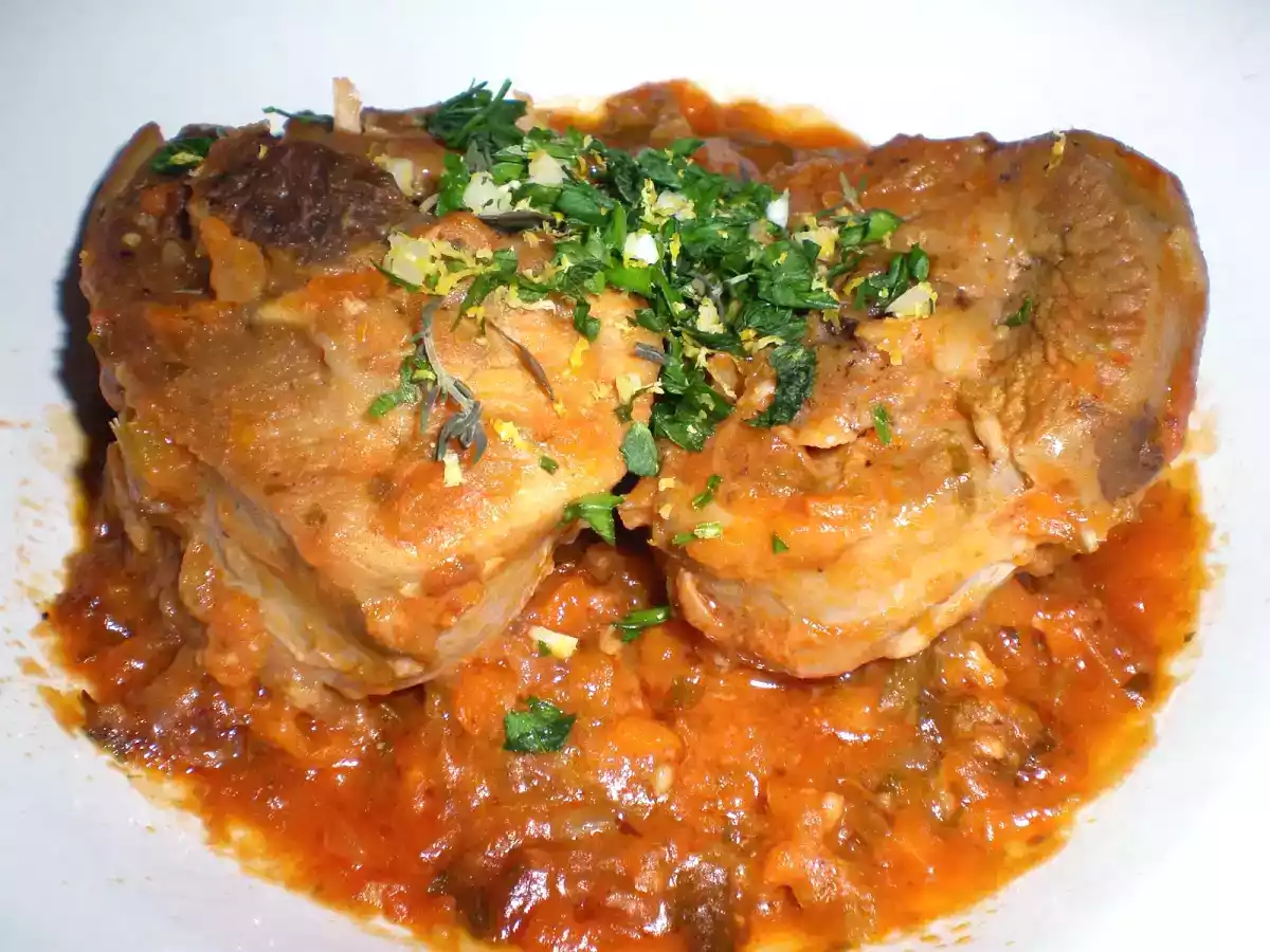 OSSOBUCO DE PAVO A LA MILANESA