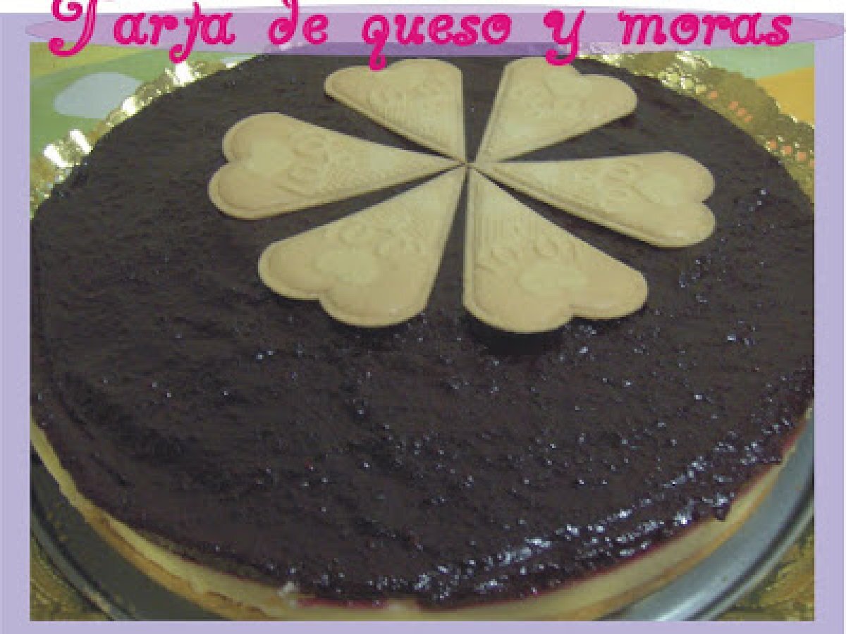 OTRA TARTA DE QUESO CON COBERTURA DE MORAS