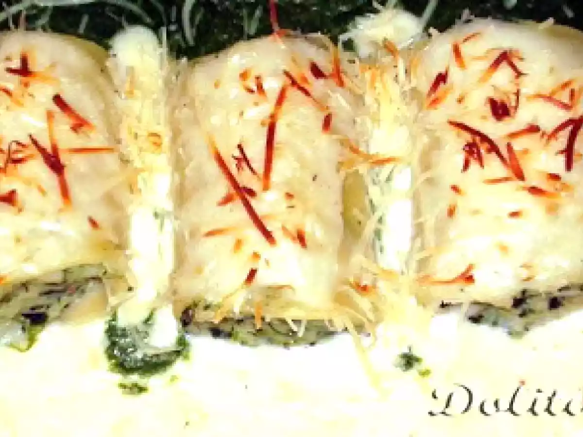 Paccheri relleno de merluza y gambas - foto 2