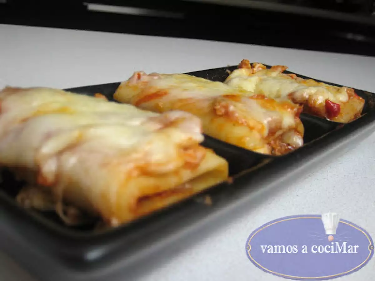 Paccheri rellenos gratinados - foto 2