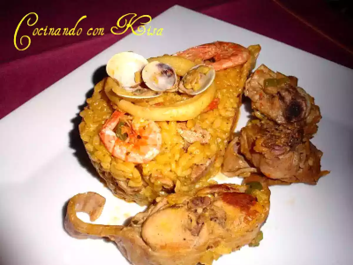 Paella con Pollo y Conejo (fussioncook)