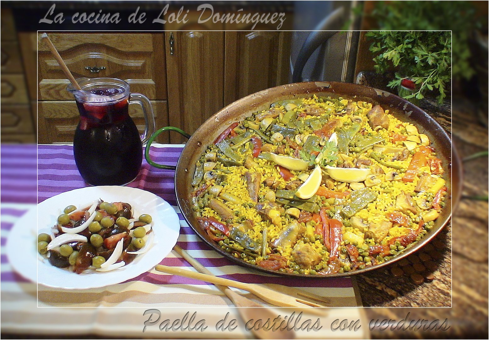 Paella de costillas con verduras Receta Petitchef