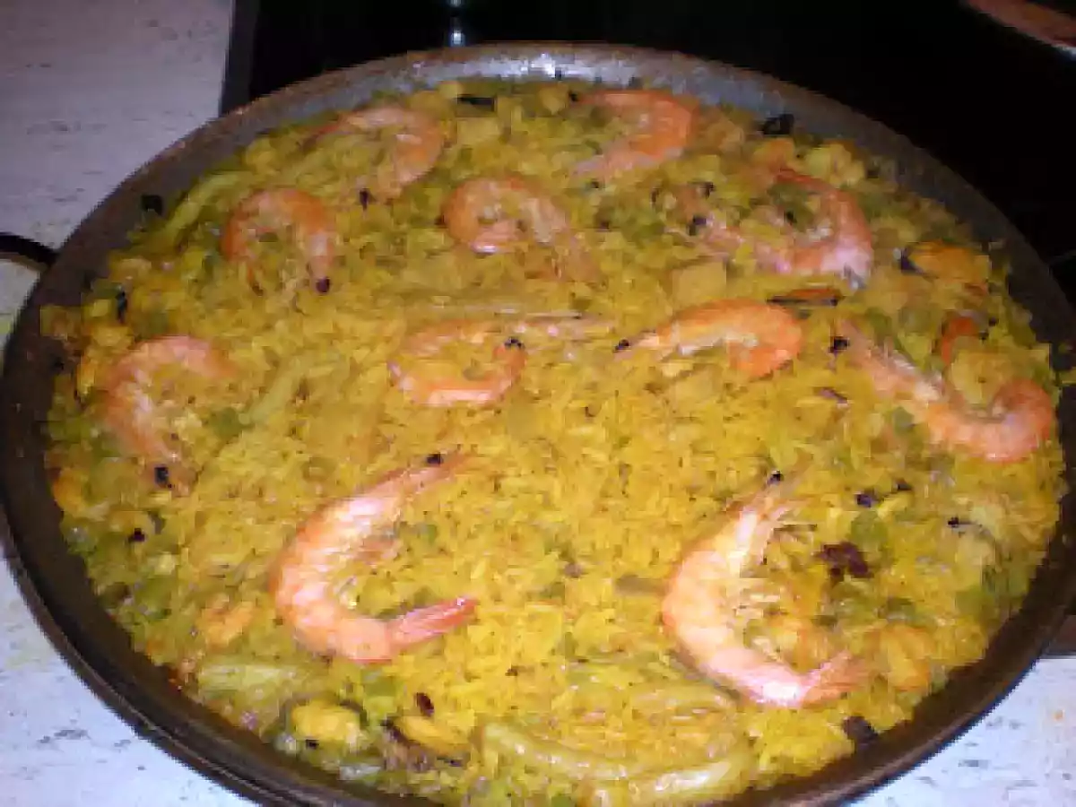 Paella de marisco