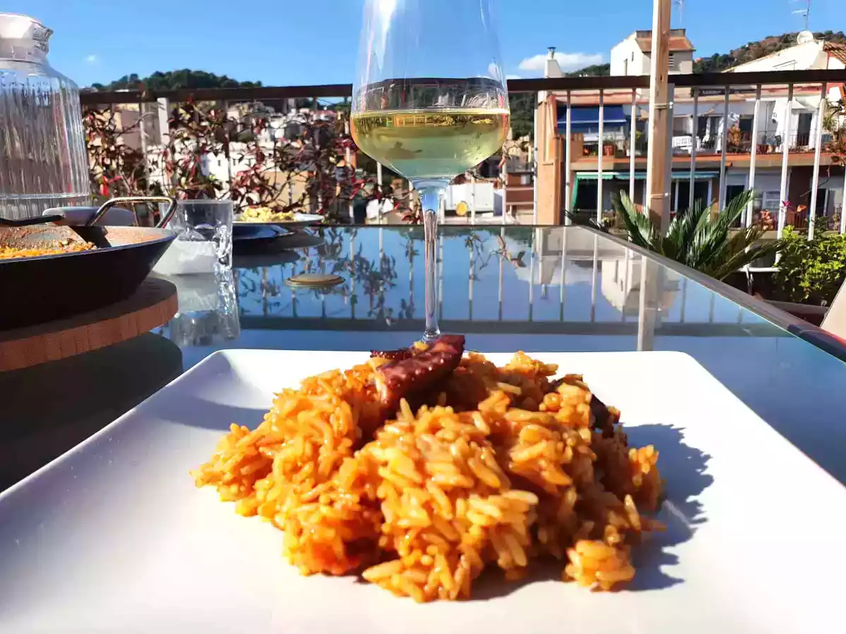 Paella de pulpo y sobrasada sin gluten - foto 2