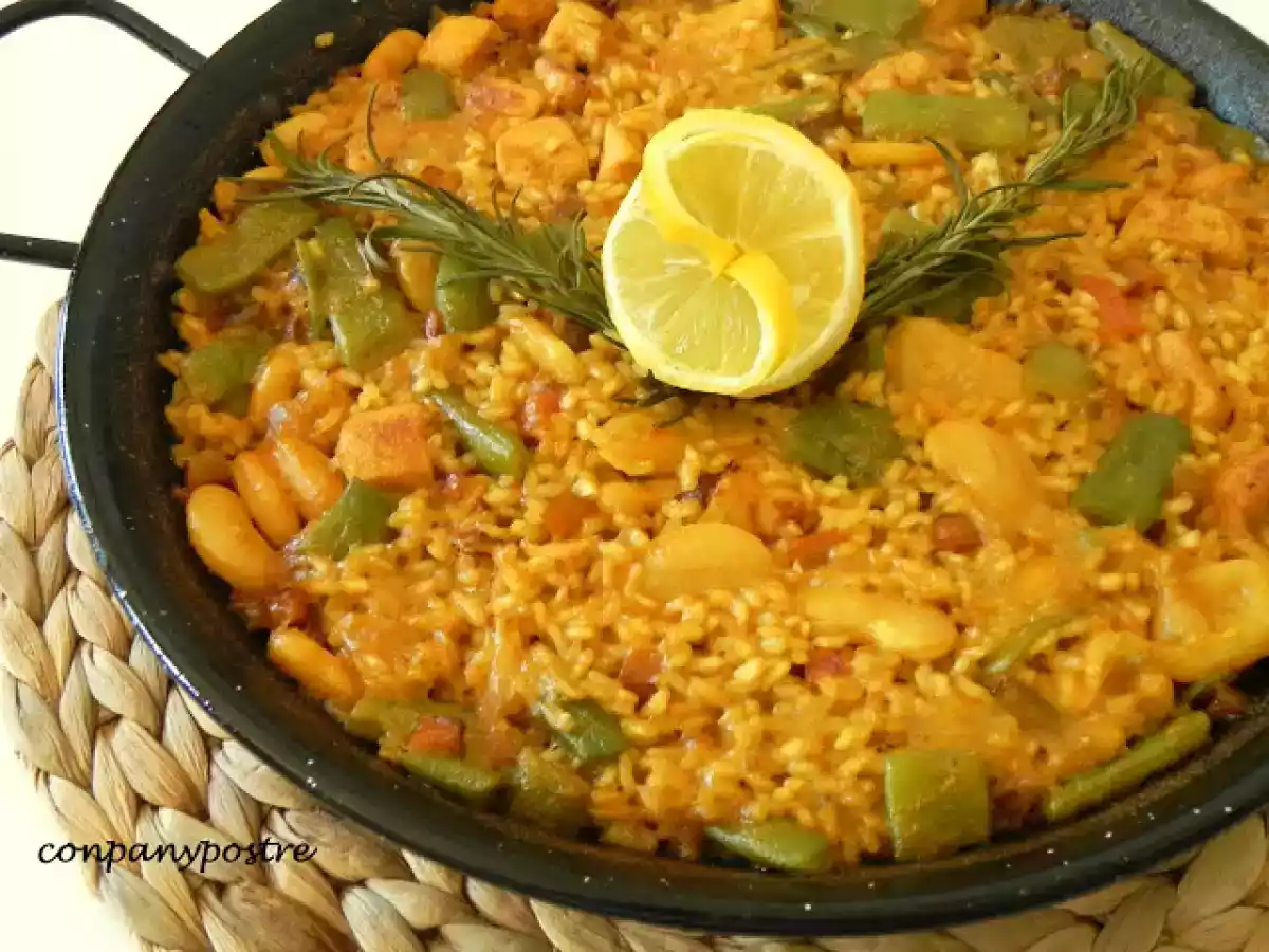 Paella de verduras con romero a las 10:10