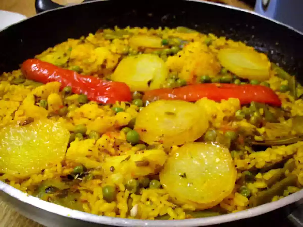 PAELLA DE VERDURAS PARA DOS