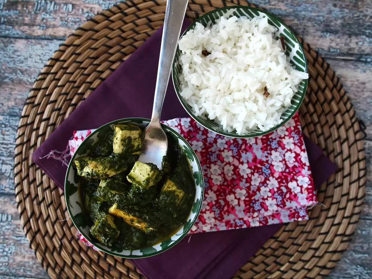 Palak tofu: curry indio con espinacas y tofu - foto 6