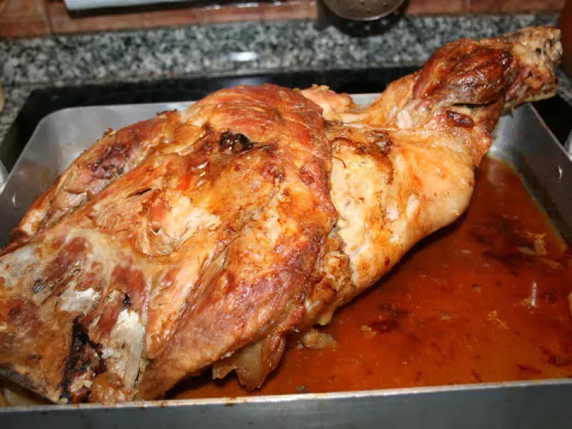 Paleta de cerdo asada, foto 1