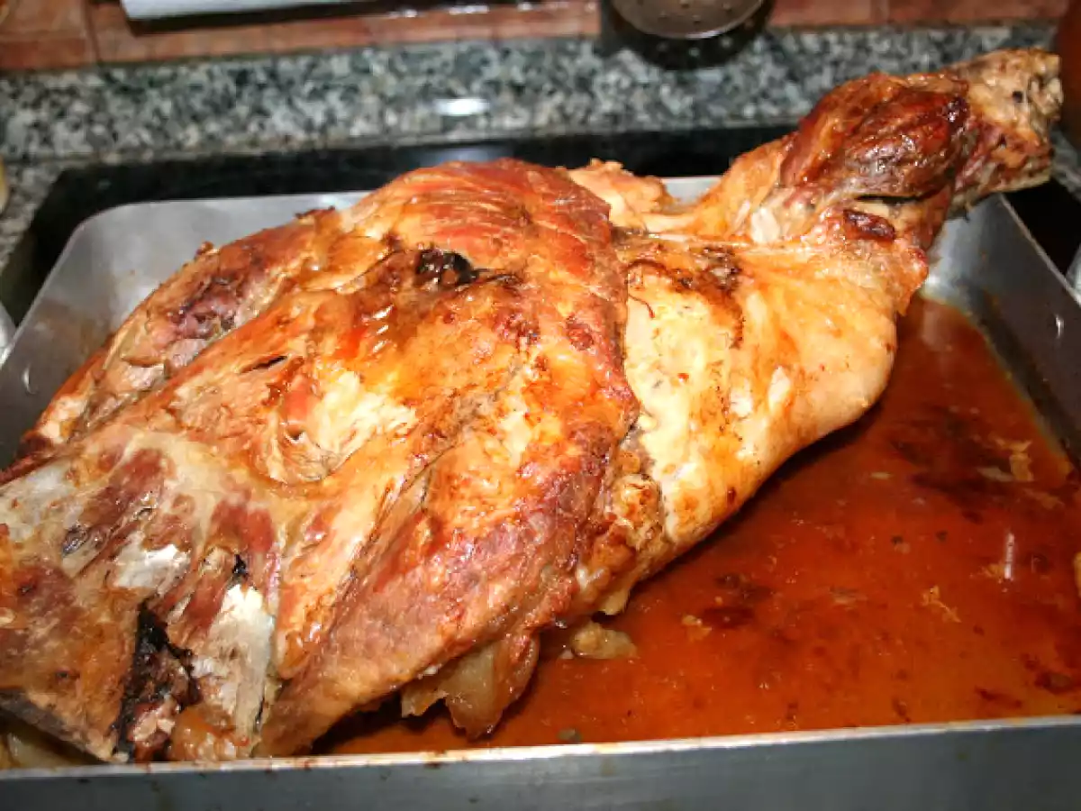 Paleta de cerdo asada