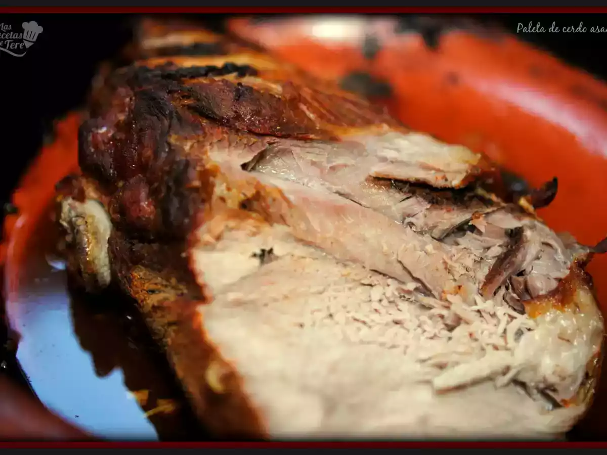 Paleta de cerdo asada al horno