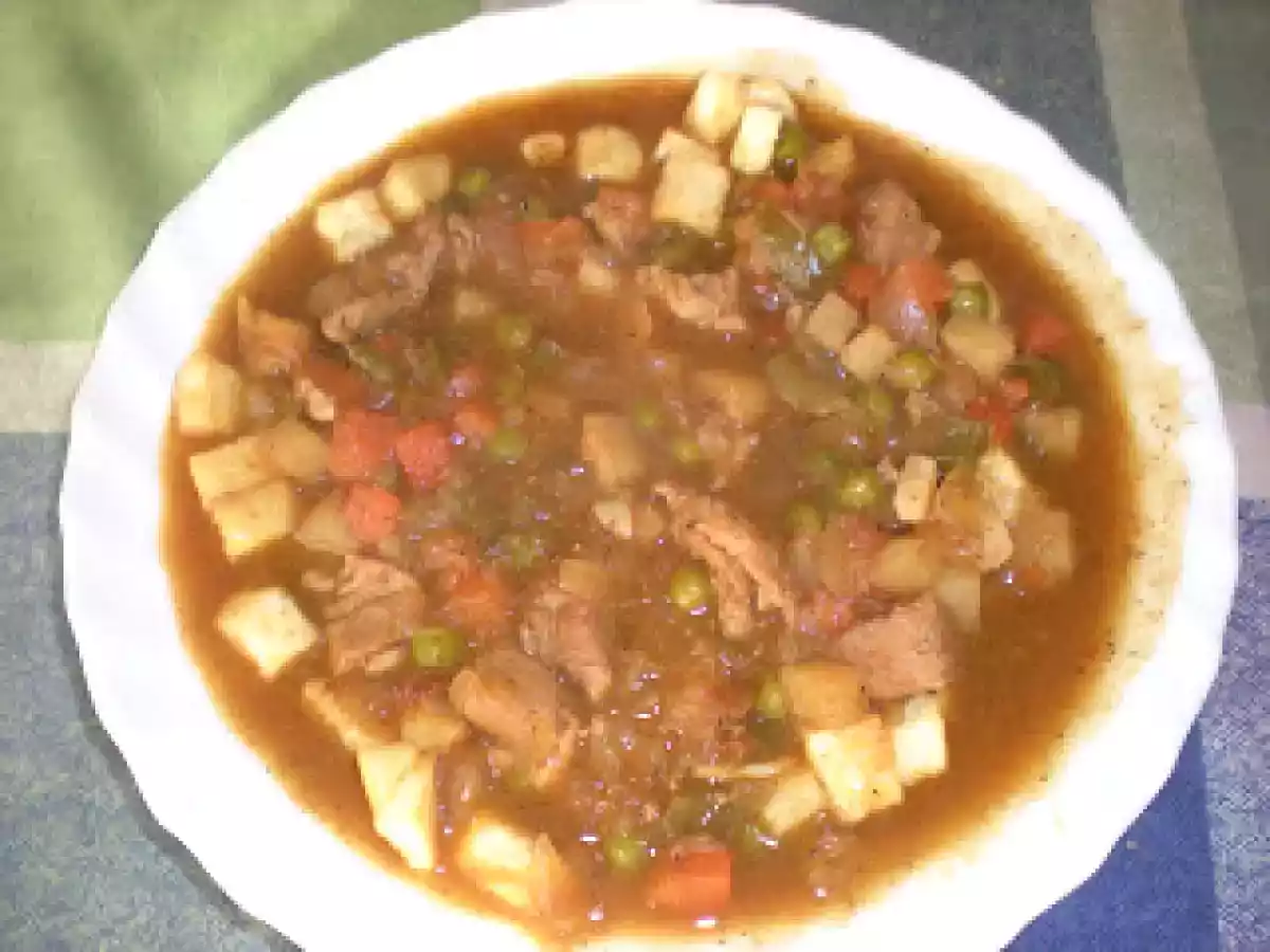 Paletilla de cerdo a la jardinera