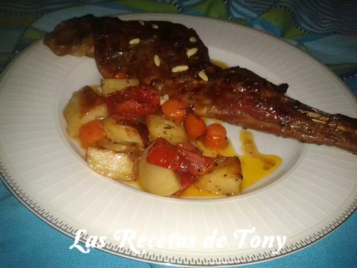 Paletilla de cordero al horno con verduras asadas - foto 3
