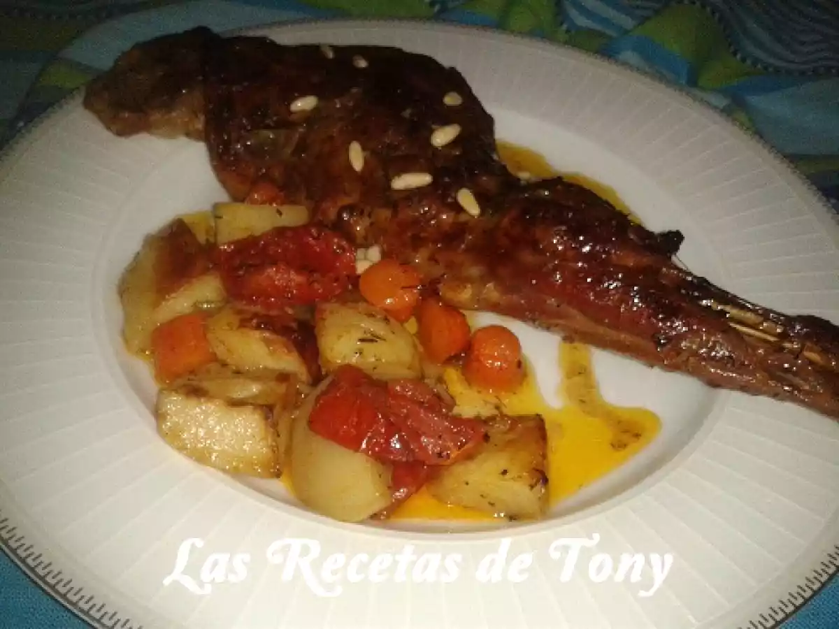 Paletilla de cordero al horno con verduras asadas - foto 4