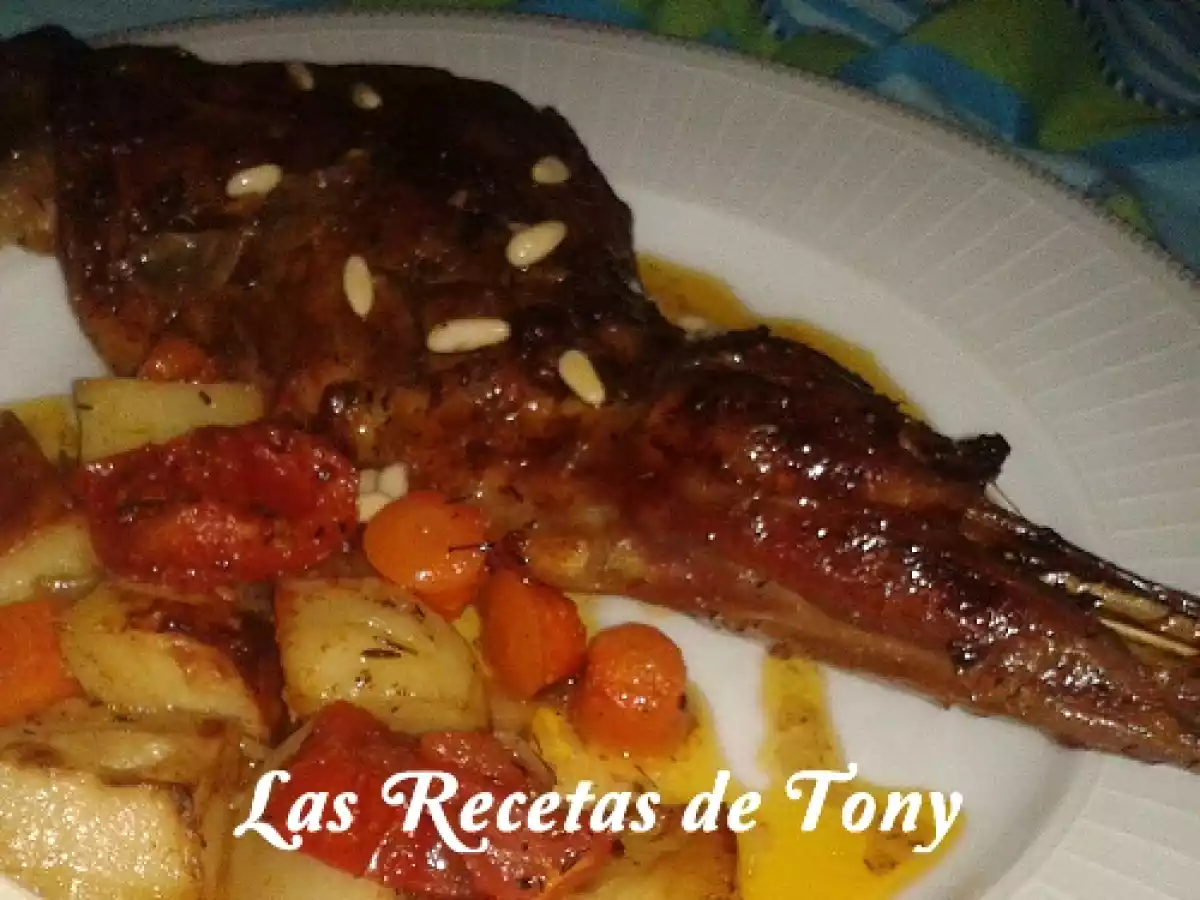 Paletilla de cordero al horno con verduras asadas - foto 5