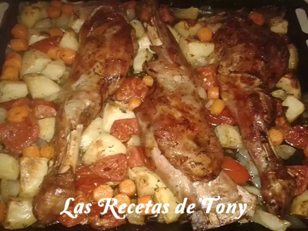 Paletilla de cordero al horno con verduras asadas - foto 6