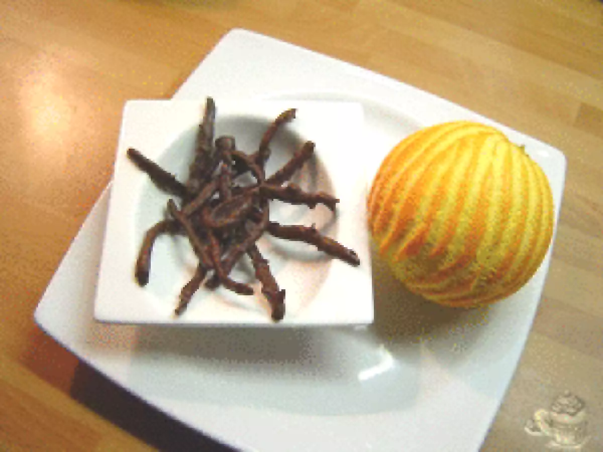 Palitos de naranja y chocolate