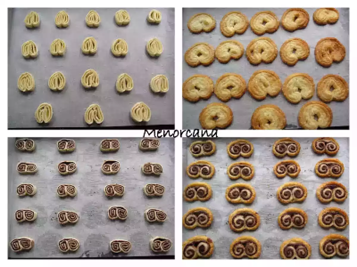 Palmeras de hojaldre de azúcar y chocolate - foto 2