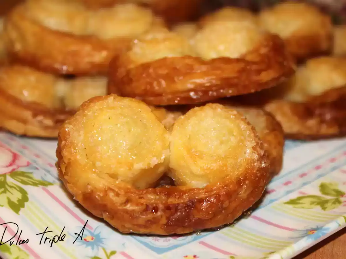 Palmeritas Caseras con azúcar