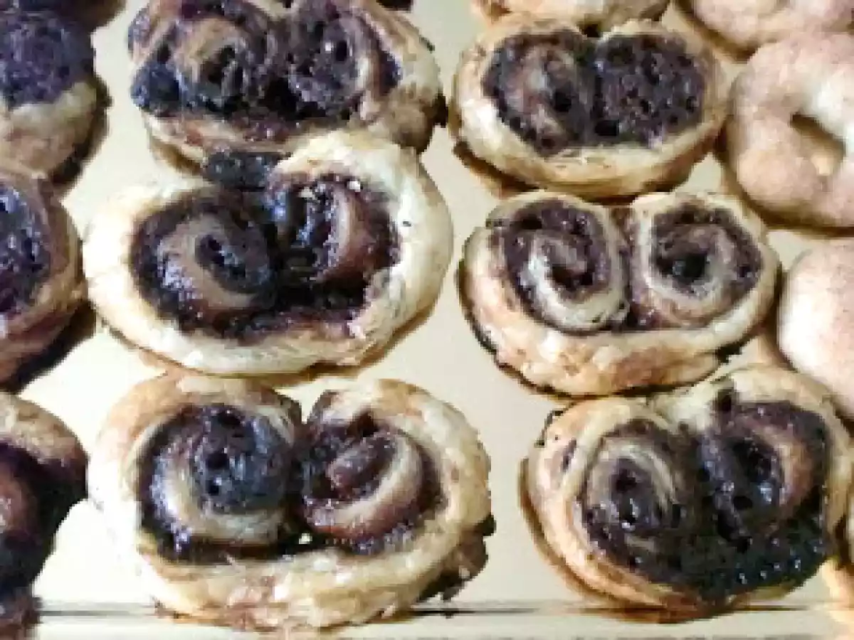 Palmeritas con nocilla