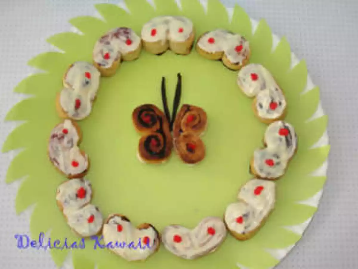 Palmeritas de chocolate blanco