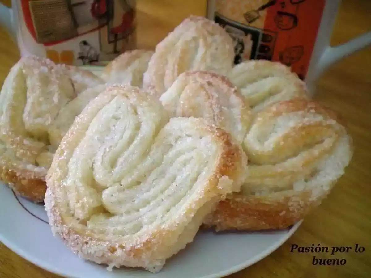 Palmeritas de hojaldre