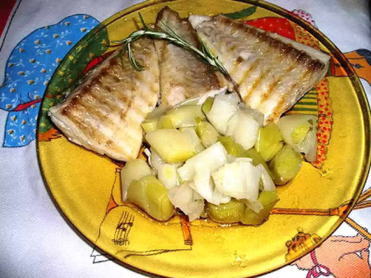 Palometa macerada a la plancha