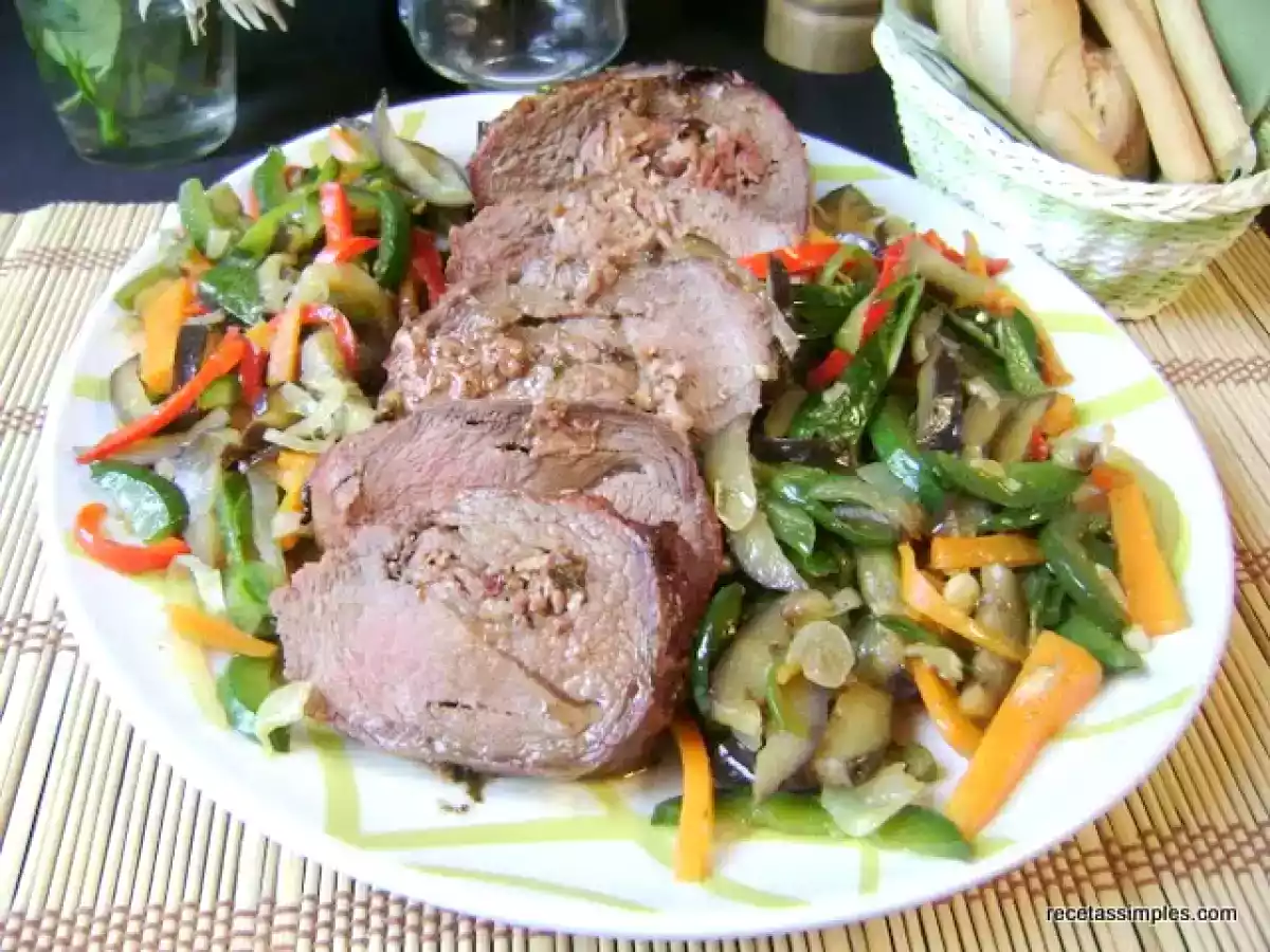 Palomita rellena con panceta