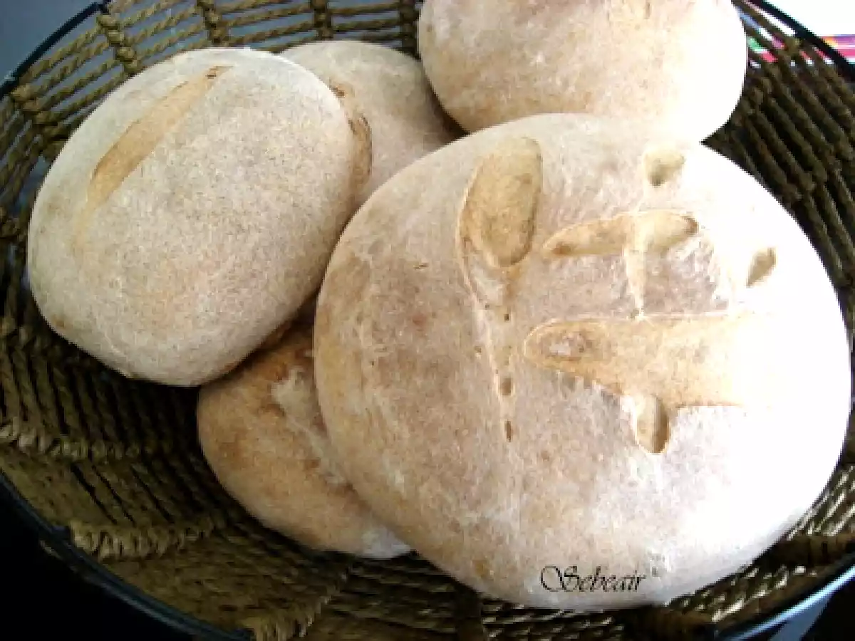 PAN CON FERMENTO DE UVAS PASAS (panificadora y horno)