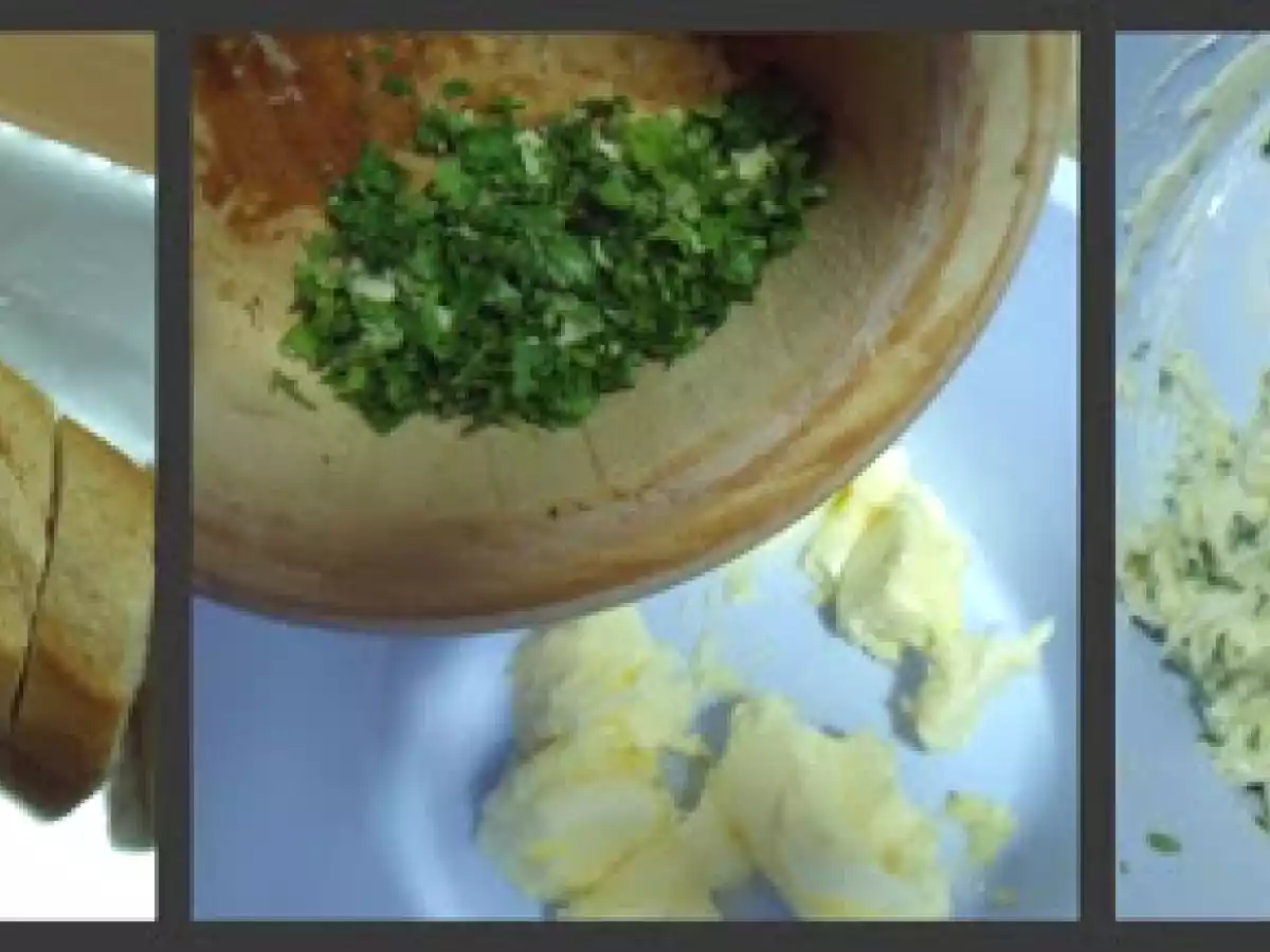 Pan con mantequilla al ajo y perejil - foto 2