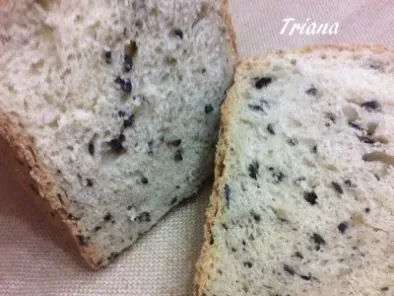 Pan de aceitunas negras (Panificadora)