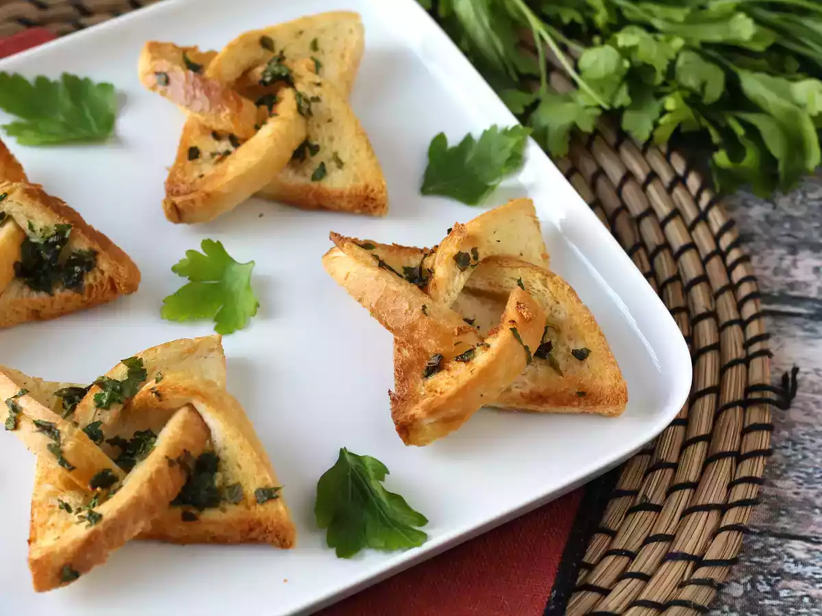 Pan de ajo con forma de estrella - foto 4