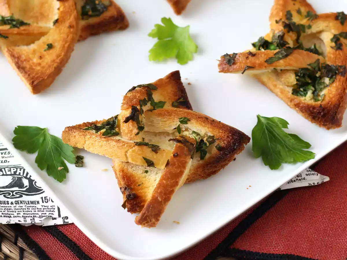 Pan de ajo con forma de estrella - foto 5