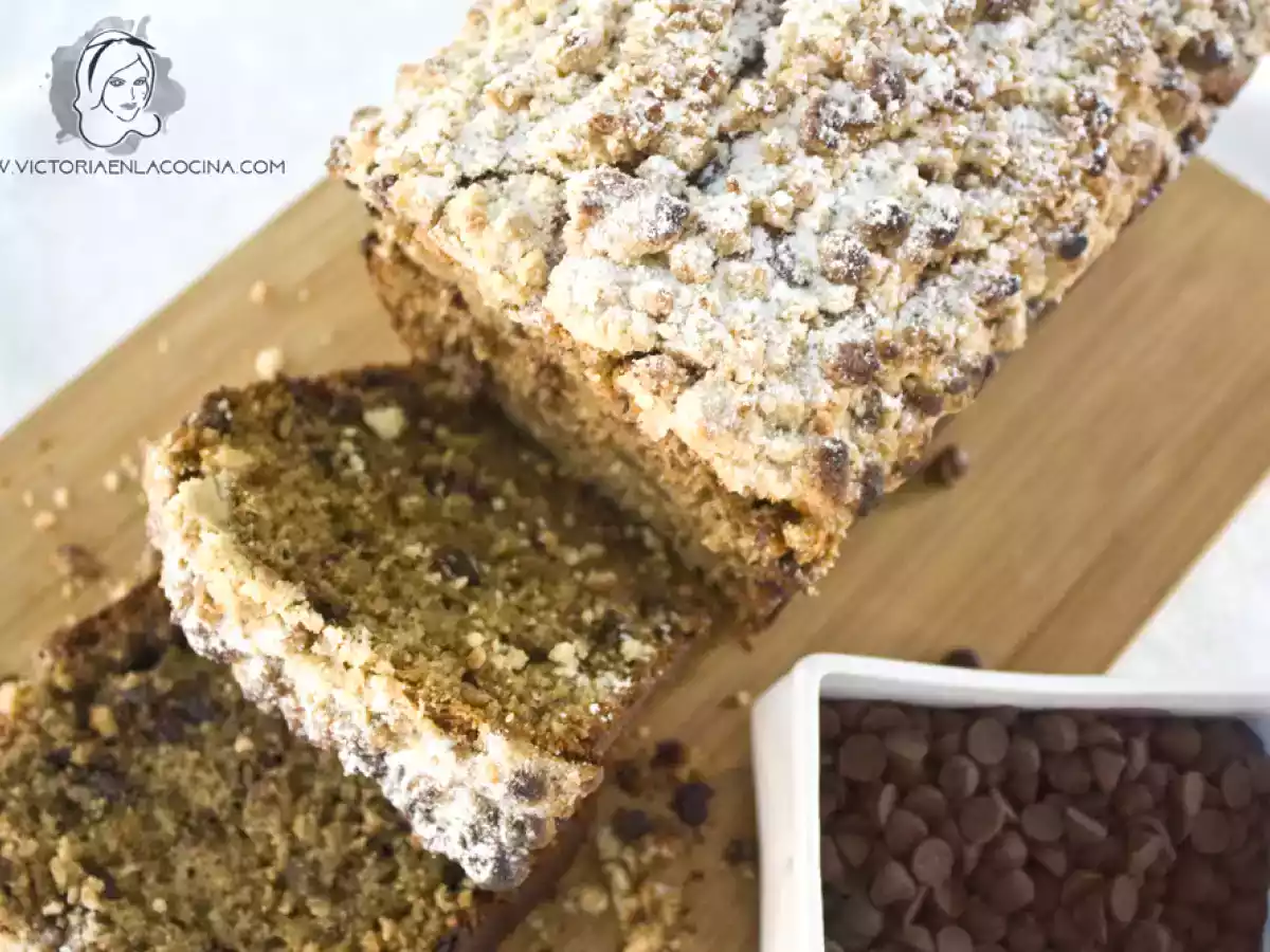 Pan de Banana con Migas y Chispas de Chocolate - foto 3