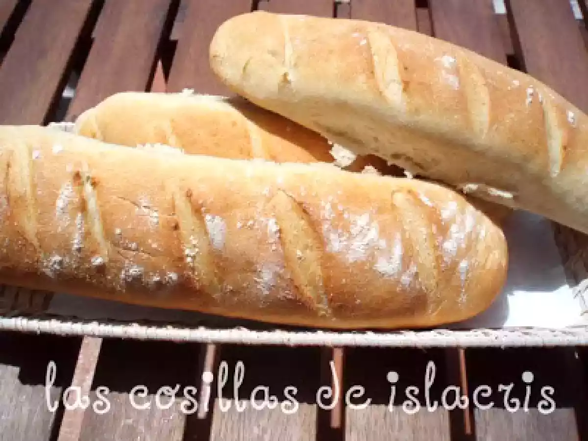 Pan de barra en pirex
