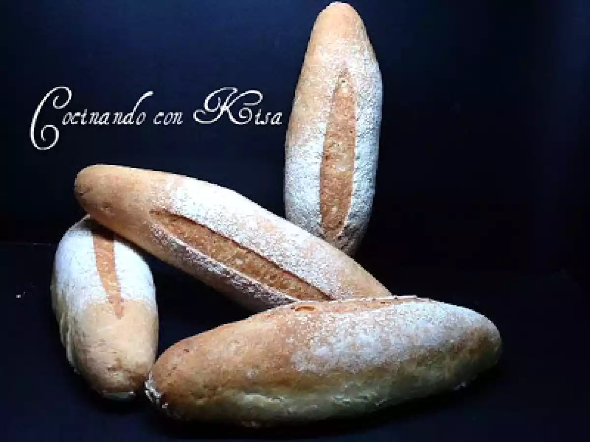 Pan de bocadillos con masa madre San Francisco (chef of matic y horno tradicional)