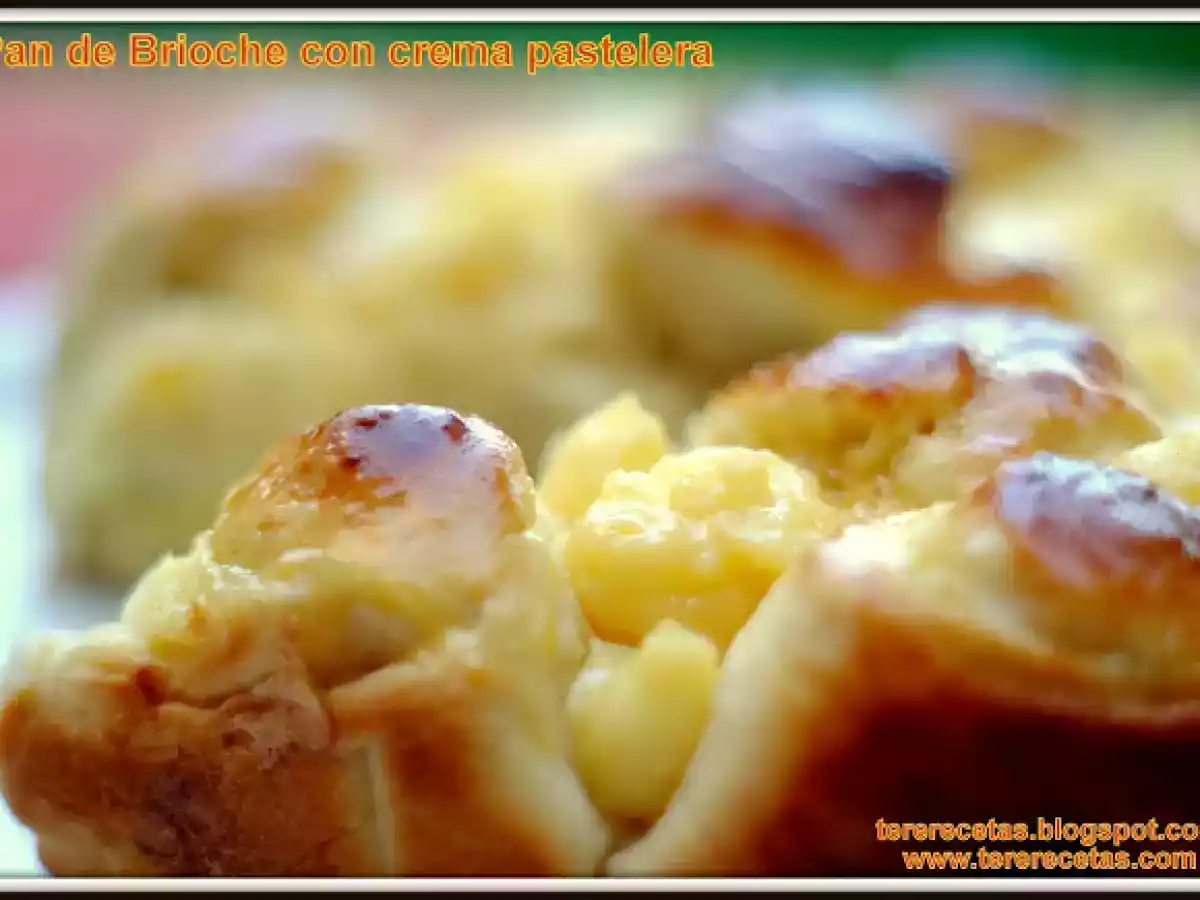 Pan de Brioche con crema pastelera. - foto 3