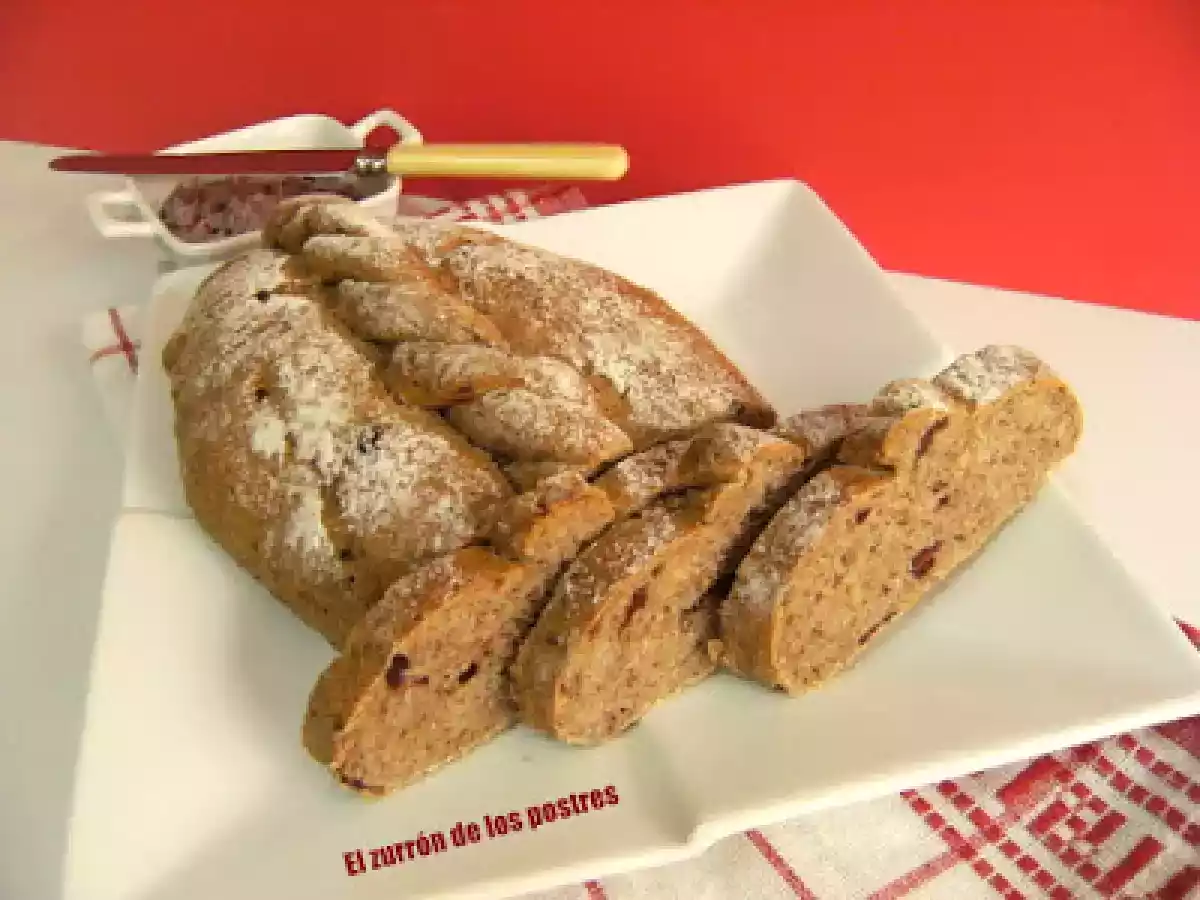 Pan de Centeno con Arándanos y Nueces. Crema de Arándanos - foto 2