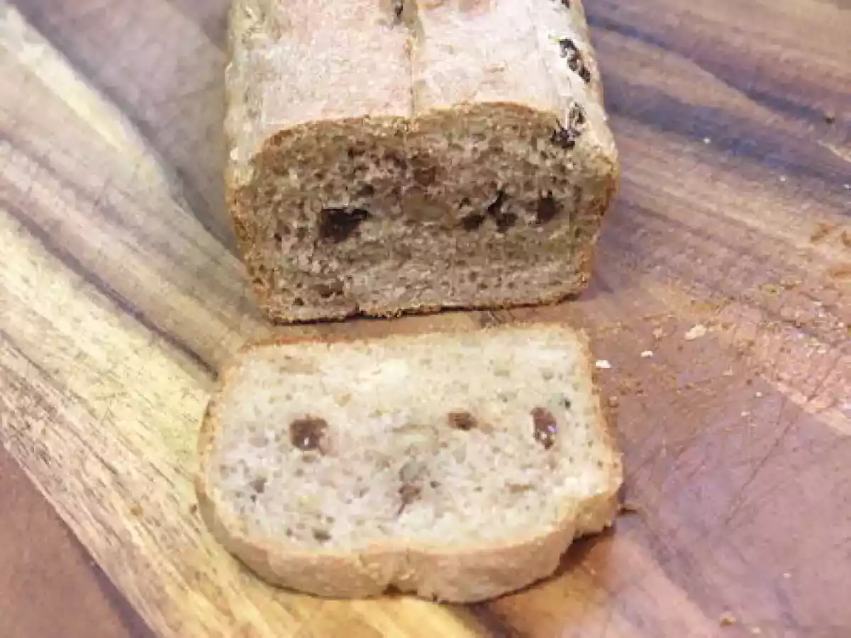 Pan de centeno integral con pasas y nueces - foto 2