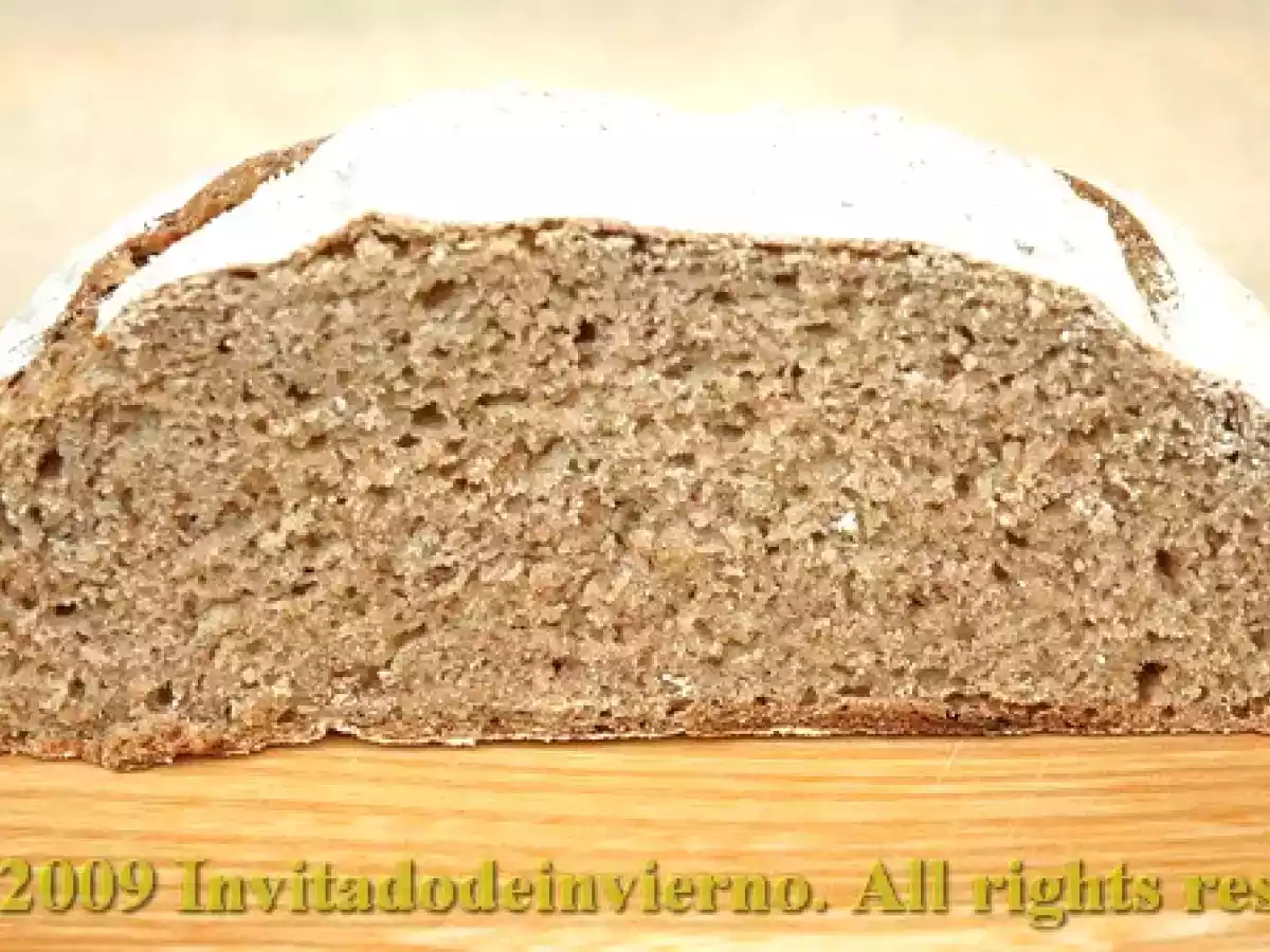 Pan de centeno y cebada con masa madre de escanda