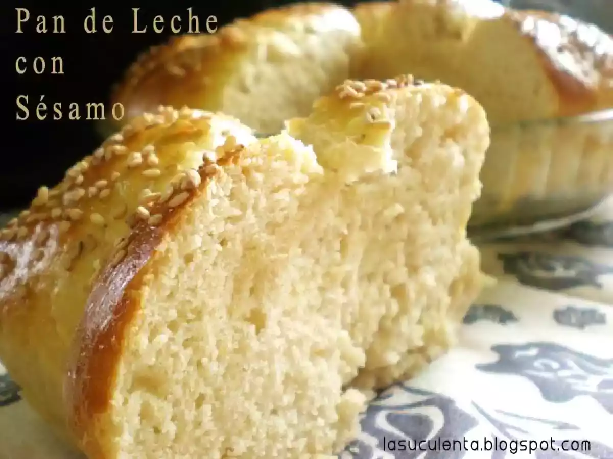 Pan de Leche con Sésamo