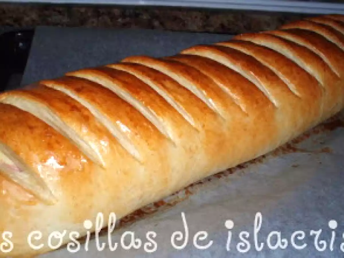 Pan de mantequilla relleno de jamón de york y queso - foto 2