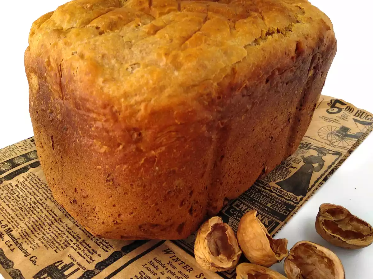 Pan de molde con queso crema y nueces {en panificadora} - foto 2