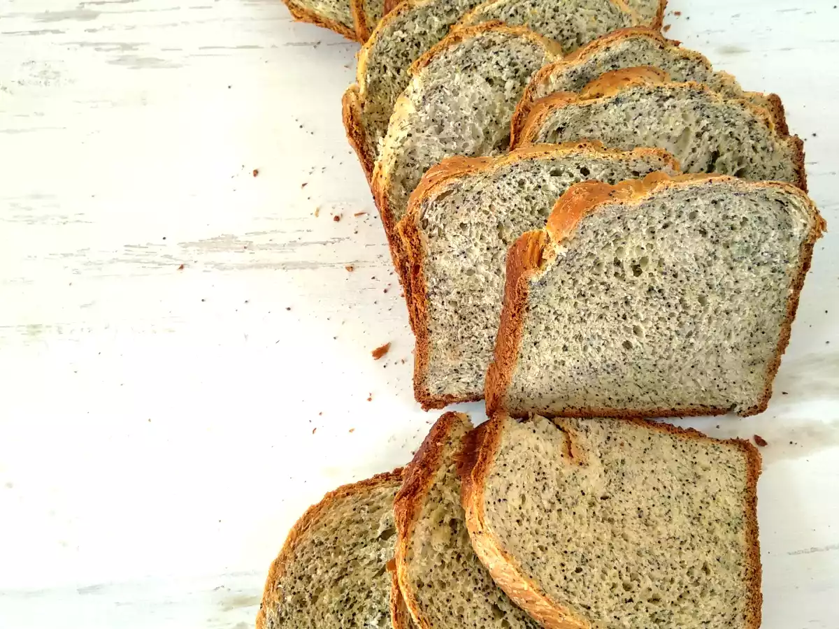 Pan de molde con semillas de amapola (en panificadora) - foto 2