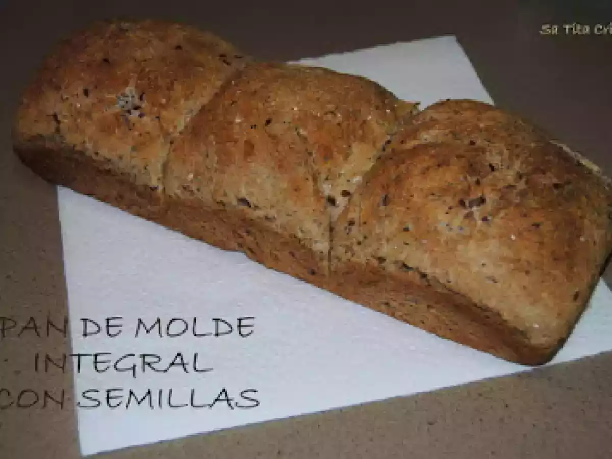 PAN DE MOLDE INTEGRAL CON SEMILLAS - foto 2