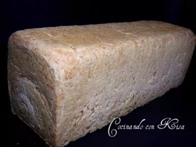 Pan de molde semi-integral con masa madre con extracto de malta